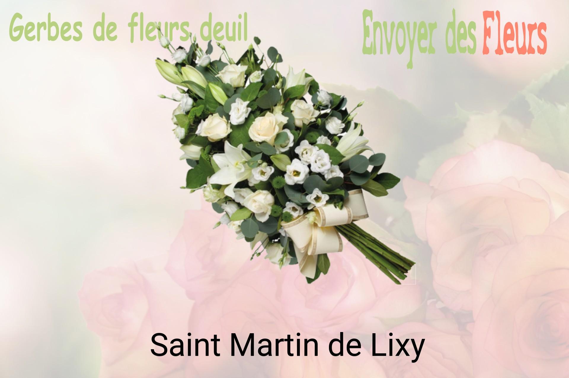 Gerbe de fleurs de deuil livrée à Saint-Martin-de-Lixy